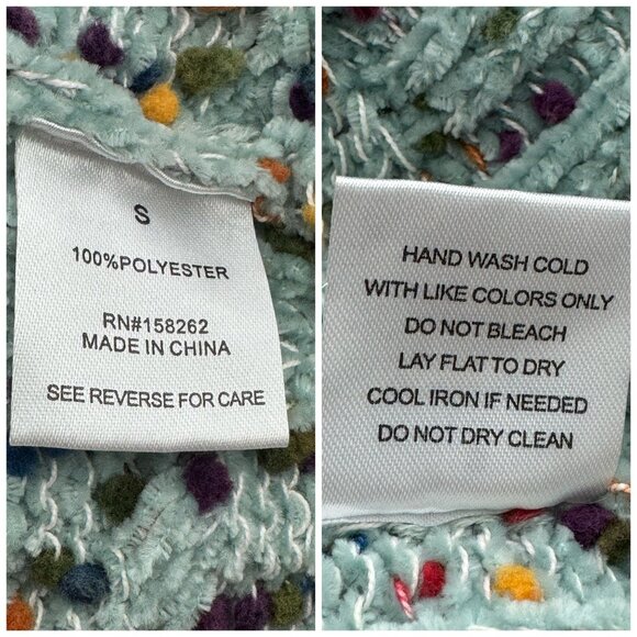 Altar'd State NWT $70 Mint Multi Speckled Knit Sweater Pullover Womens SM Boho - Picture 8 of 10